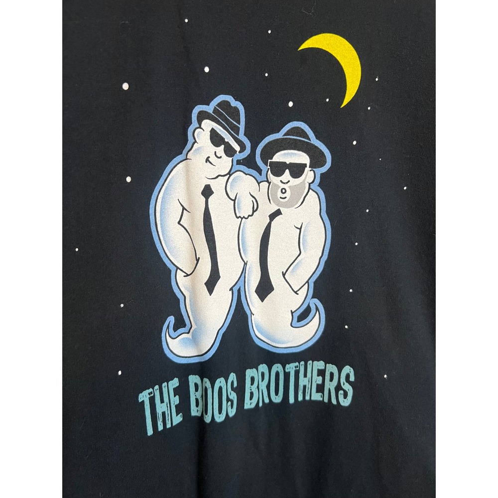 Gildan The Boos Brothers Ghost Parody Graphic T-Shirt Black Large Mens Halloween